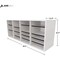 Adiroffice White, MDF Wood, 11.8 in W, 16.3 in L, 39.3 in D ADI500-24-WHI-MK - alternate 7